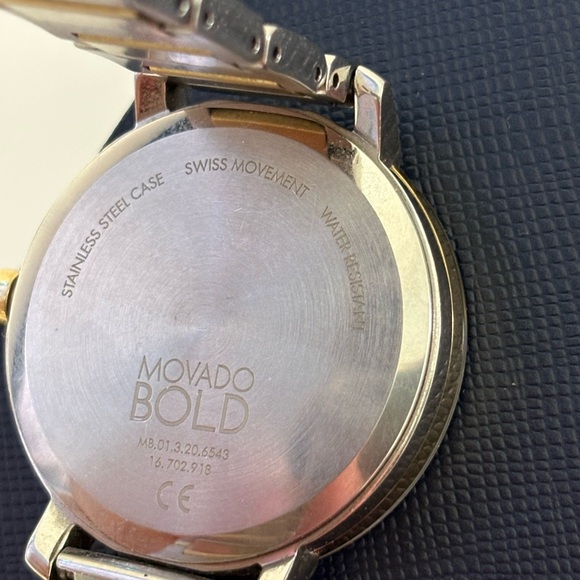 Movado Two-Tone Gold and Silver Watch - Picture 6 of 8